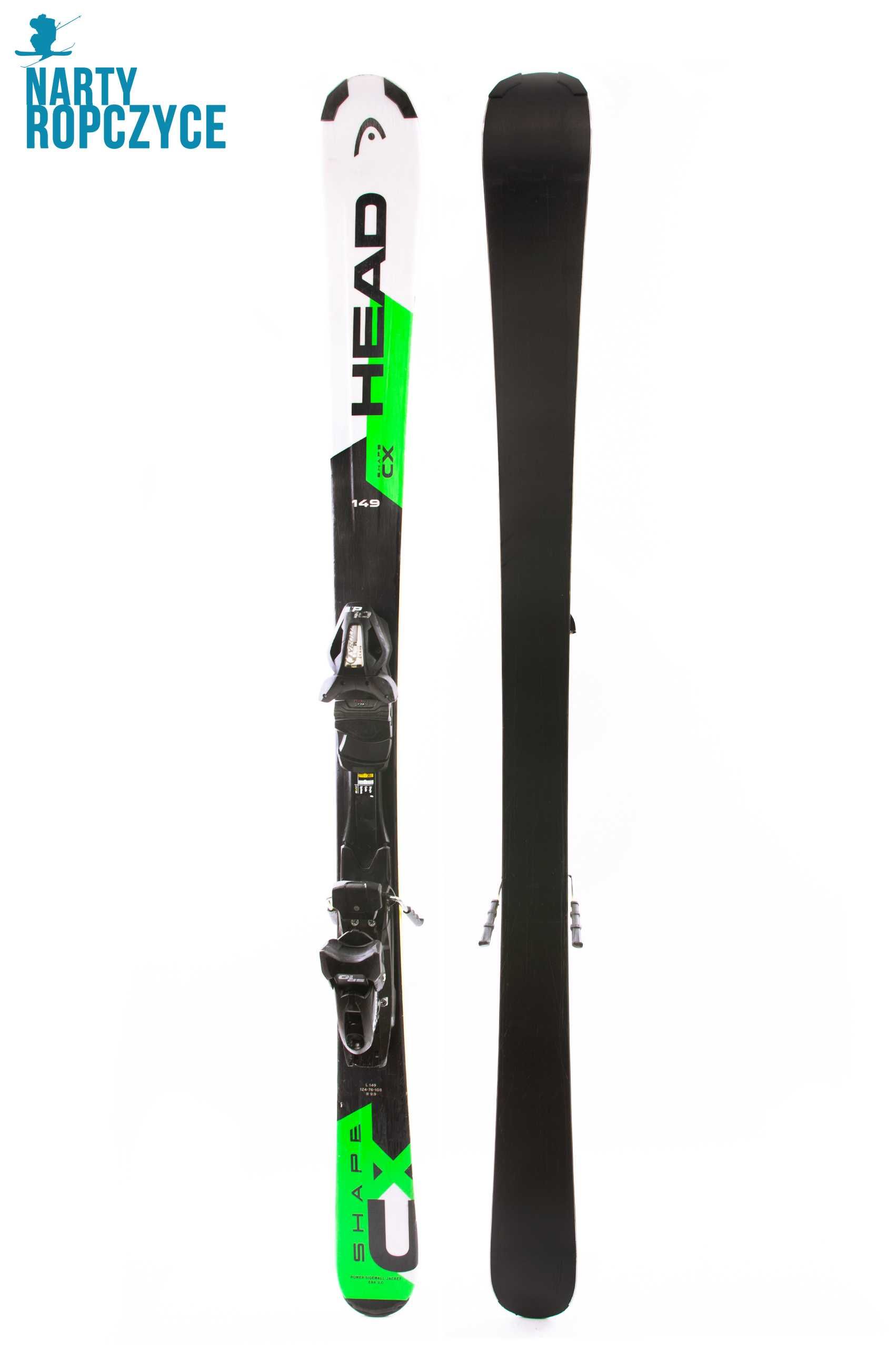 NartyRopczyce NR244 Narty 149 HEAD SHAPE CX A30 Stan DB Serwis