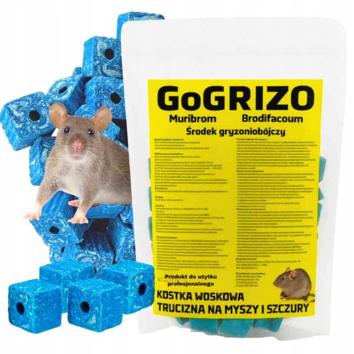 TRUTKA trucizna na szczury myszy mocna UŻYTEK PROFESJONALNY 1,5KG