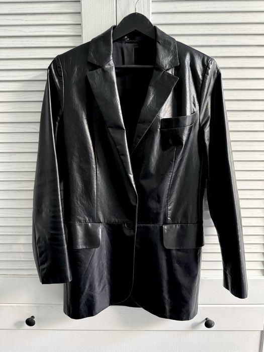Шкіряний блейзер