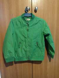 Wiosenna, zielona kurteczka H&M , rozmiar 110 (4-5l)