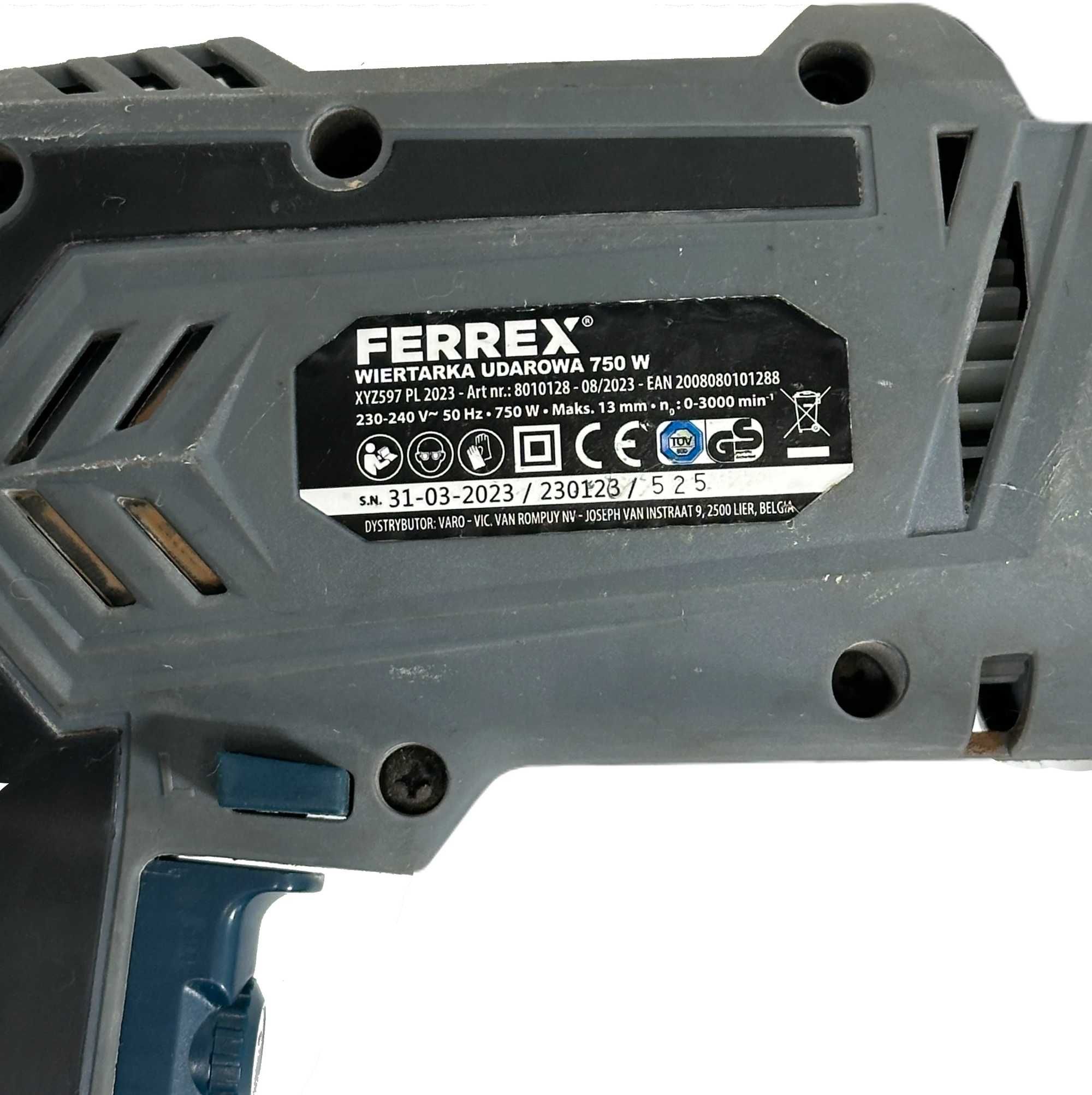 Świetna wiertarka udarowa Ferrex 750W