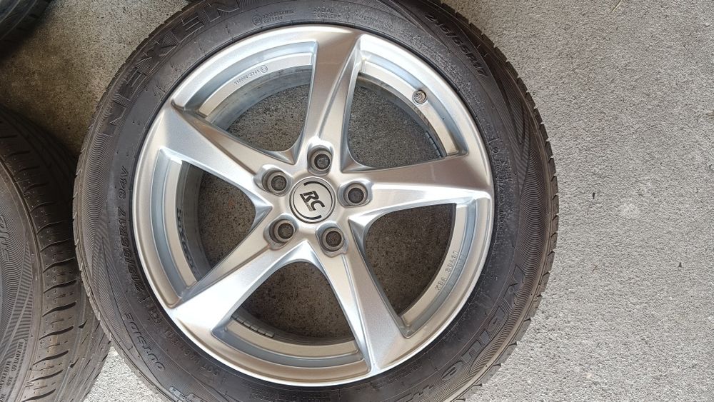 Felgi17 Brock 5x114,3 Nissan Juke Qashqai czujniki opona lato 7mm kpl
