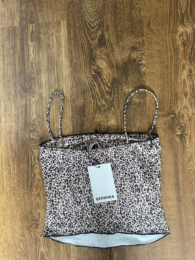 Top w panterkę Bershka S Viral Coquette hit nowy lato