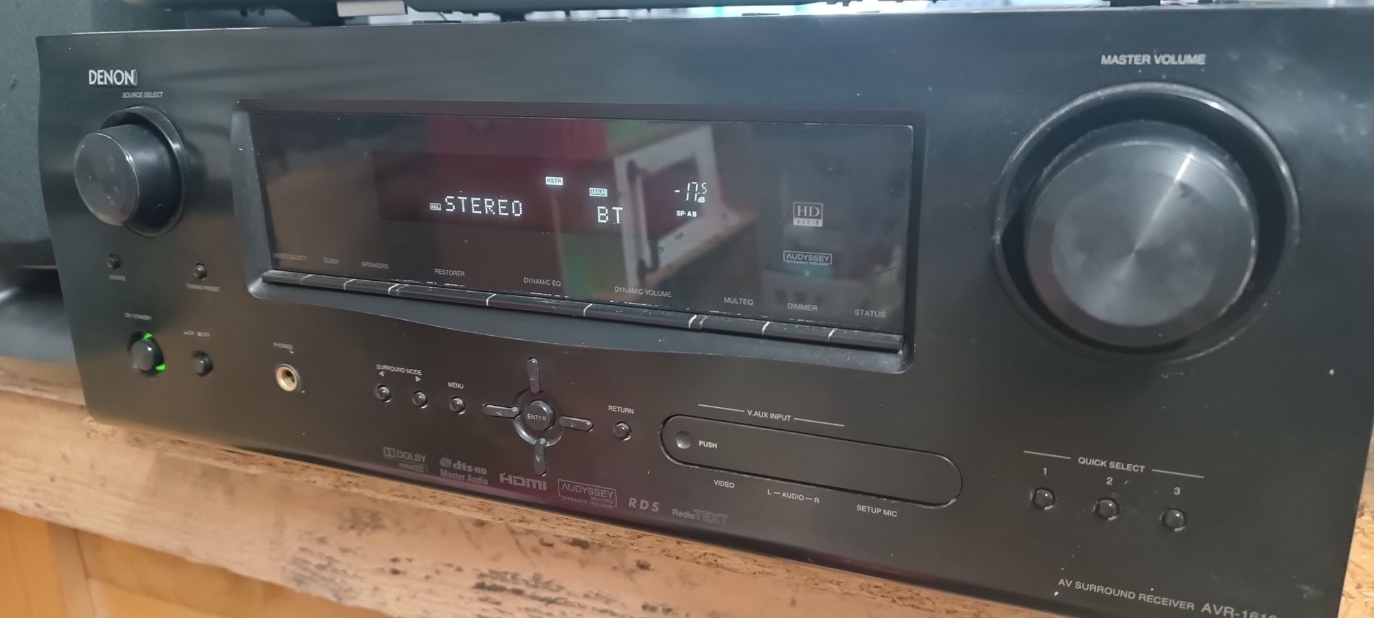 Amp. Danon, DVD/CD, colunas, bluetooth