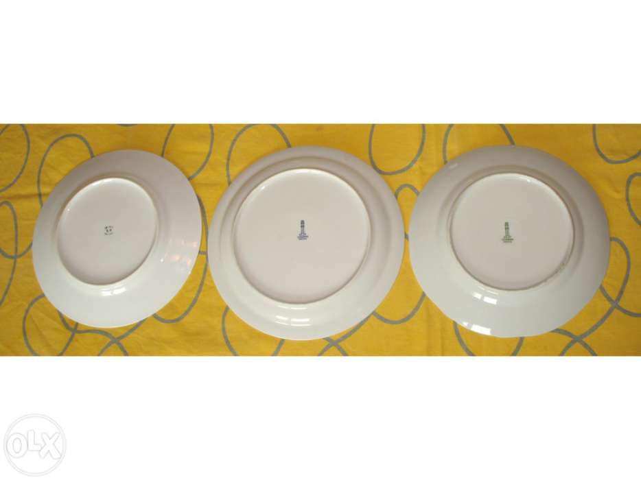 Conjunto de 3 pratos + 1 pires SP - Coimbra