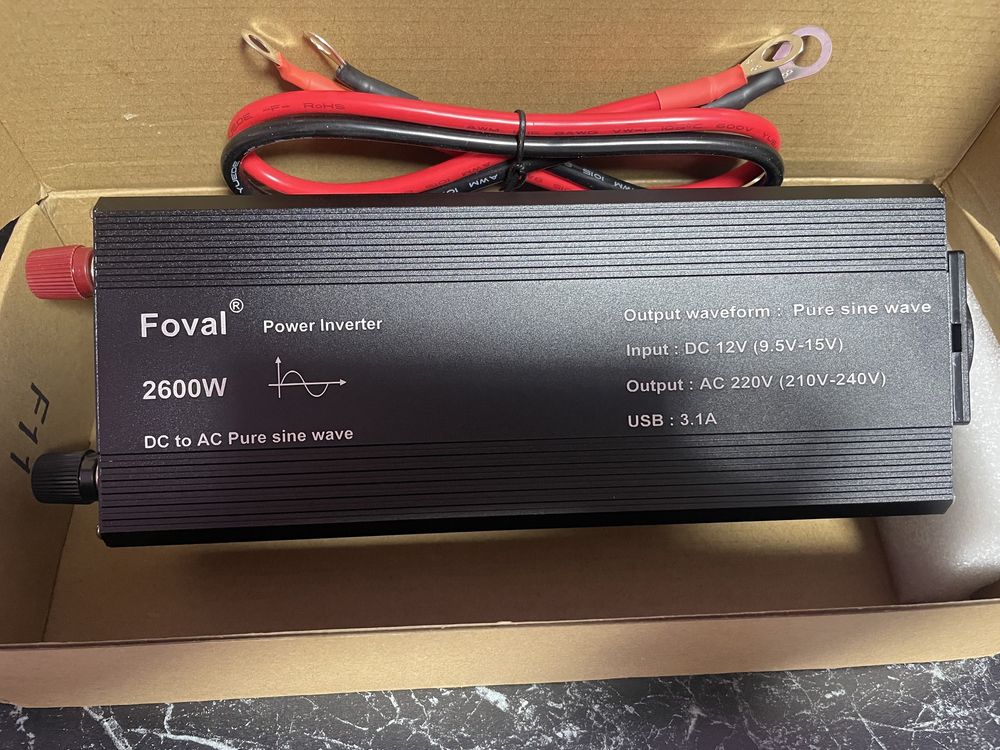 Инвертор FOVAL 12/220V 2600W