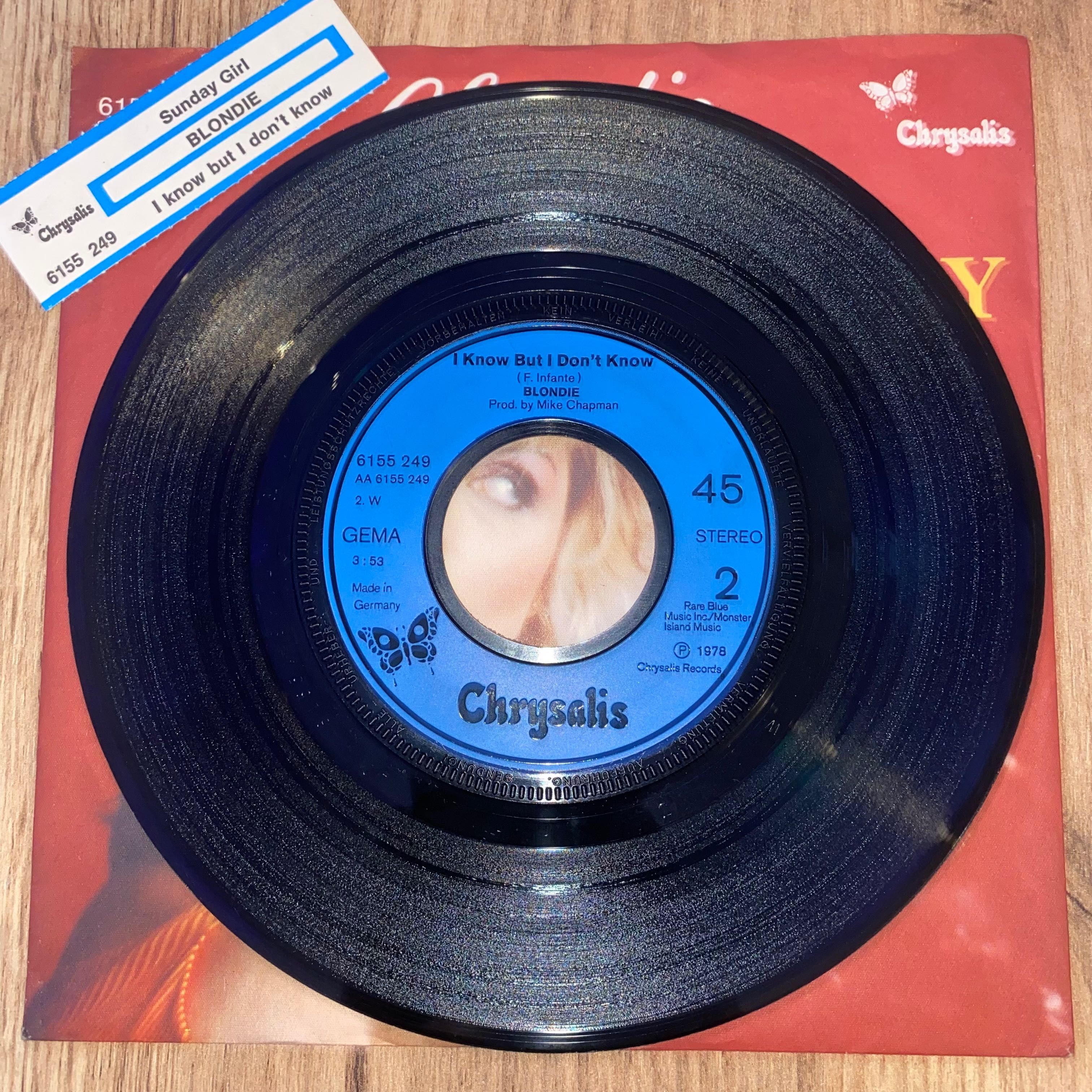 Blondie - Sunday Girl / I Know But I Don't Know - Winyl SP 7" - 1979