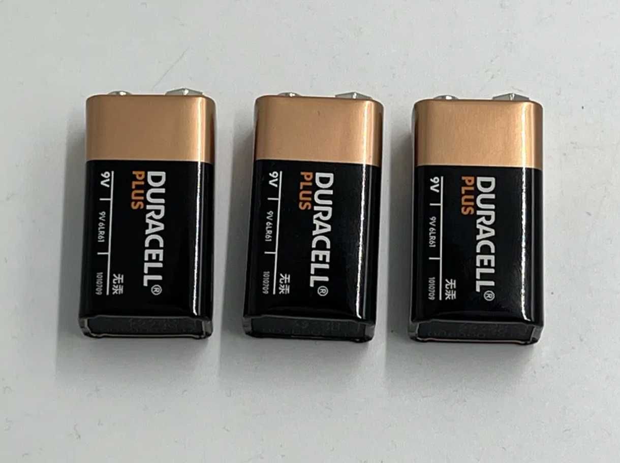 10 szt. Bateria 9V Duracell PLUS 6LR61/MN1604 nowe (OEM)