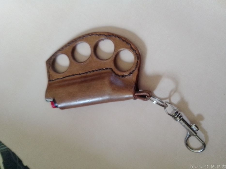 Porta isqueiro em couro produto artesanal