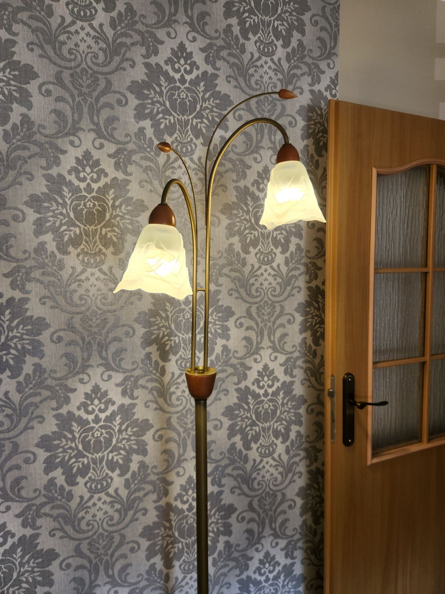 Piękny i klimatyczny zestaw lampa+kinkiet
