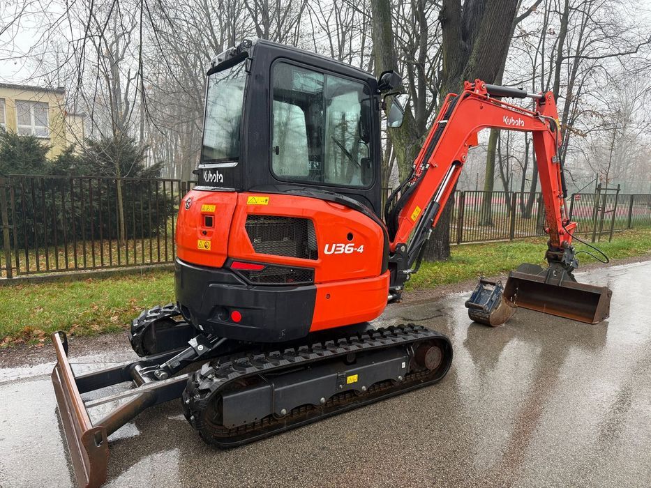 Kubota Minikoparka U36-4  | 2021 rok | Tylko 1250Mth | Złącze Lehnhoff MS03 | 2 Łyżki |