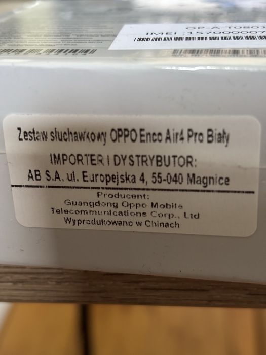 Nowe sluchawki bezprzewodowe OPPO Enco Air4 Pro