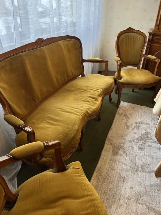 Conjunto de sala Vintage Nogueira