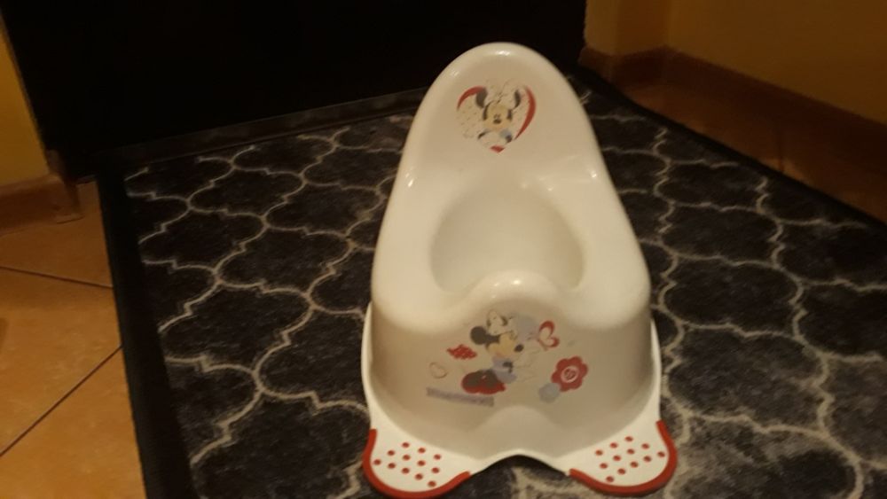 Zestaw nocniczek i schodki, podest dla dziewczynki myszka minnie