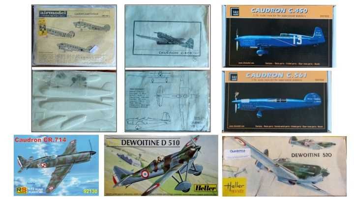 Kits 1/72 Aviões franceses, italianos e espanhóis