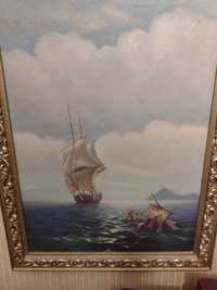 Картина Айвазовского  , репродукция , холст масло , разм 85х65см