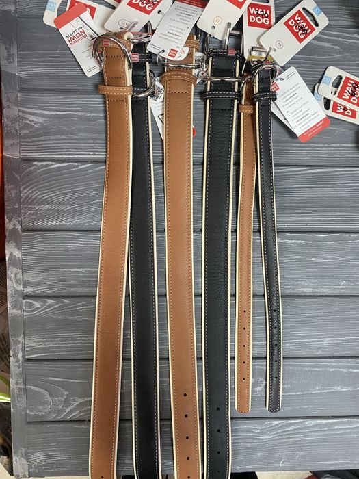 Ошейник для собак шкіряний від S до XxL