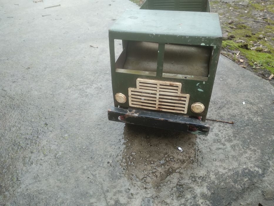 Машина жестяная ссср, грузовик детский, металлическая, железная