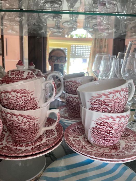 Chávenas de chá inglês