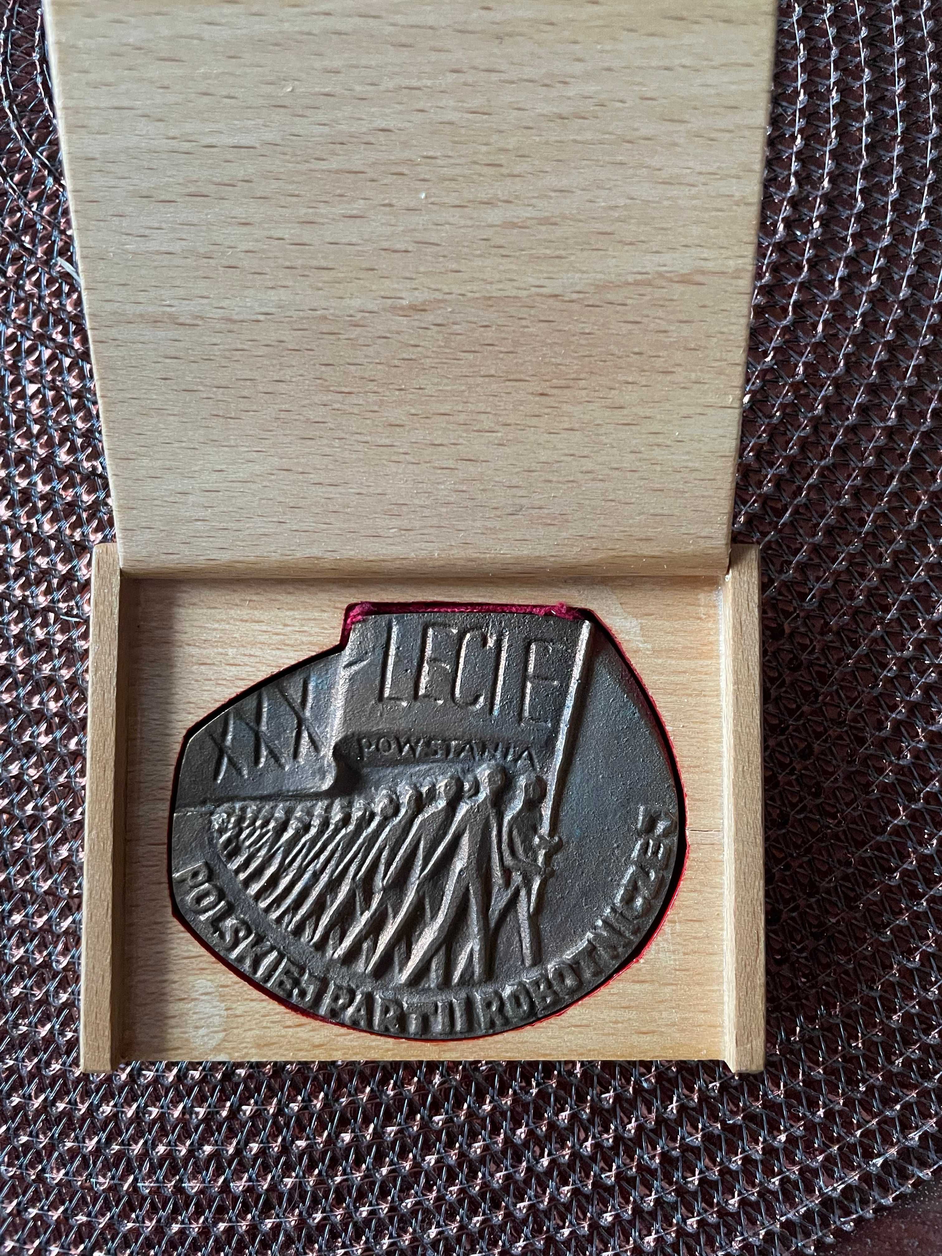 Medale odznaczenia PRL Tarnów XXX Lecie Partii Robotniczej