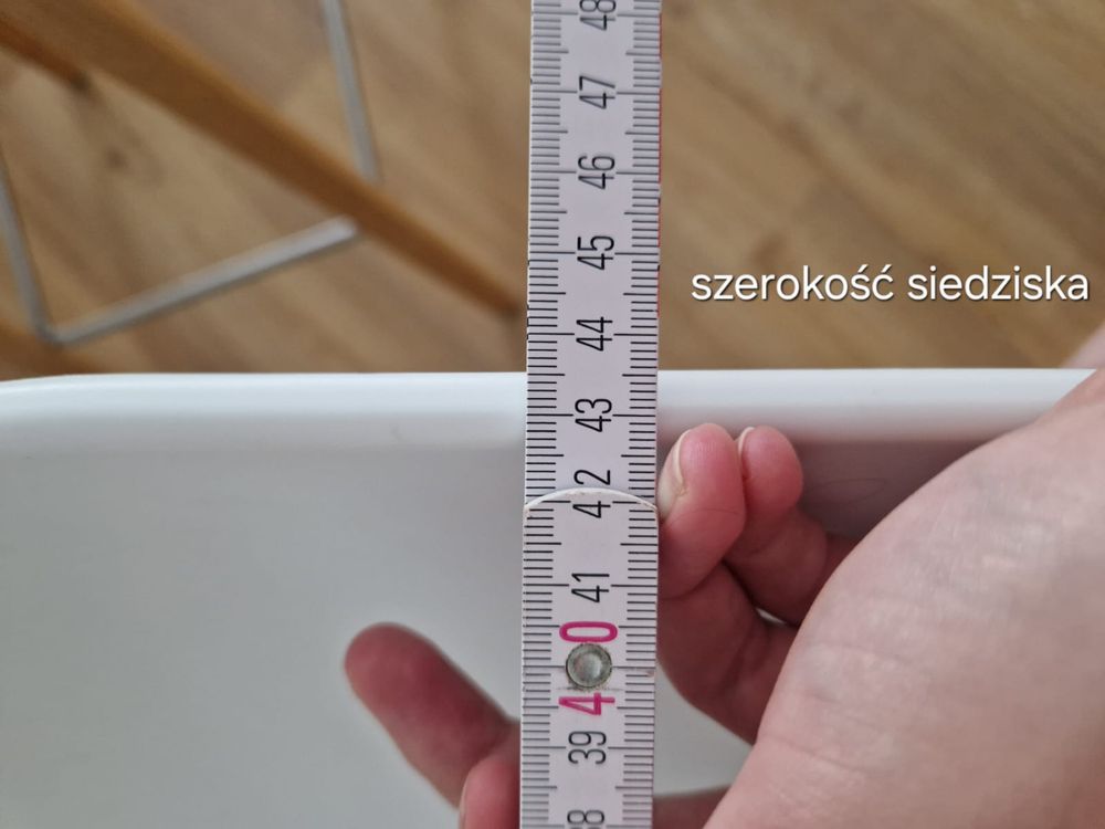Stołek barowy/ hoker biały HAY