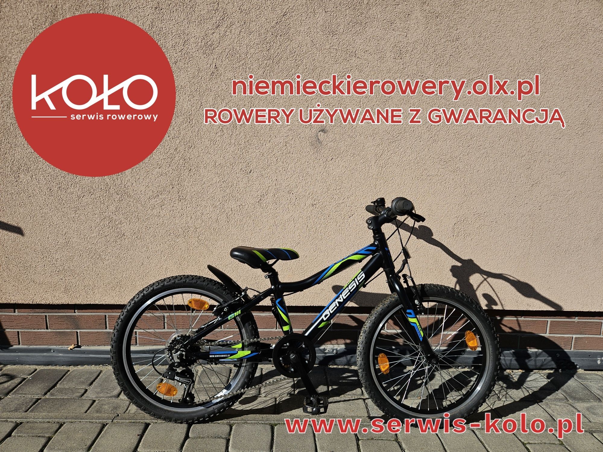 Rower dziecięcy GENESIS koła 20 aluminium akazja rabat WYSYŁKA