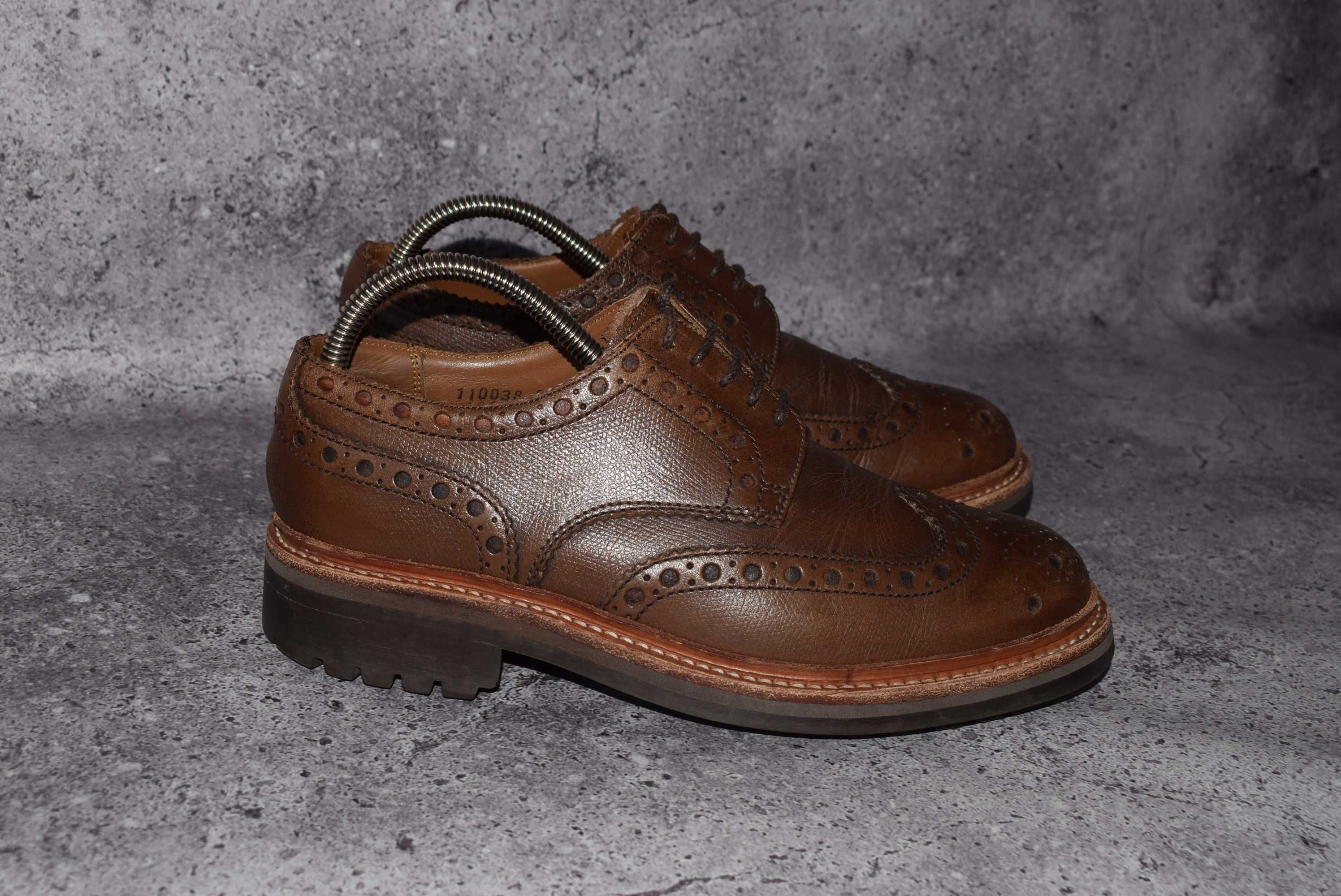 Grenson Archie Brogue (Мужские Премиальные Туфли Броги Англия Goodyear