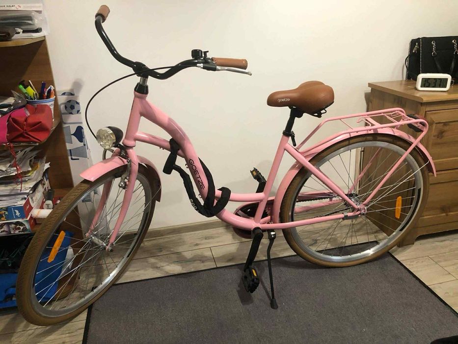 Rower miejski Goetze 28cali różowy