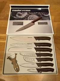 Master Casa - zestaw 7 noży i obieraczka - nowe - idealny na prezent