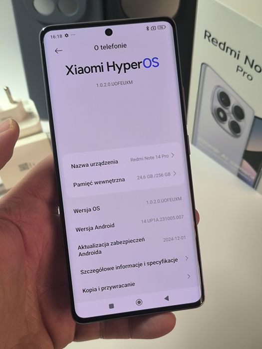Redmi note 14 pro 256gb / 22msc gwarancja!