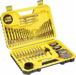 Dewalt Zestaw Wierteł Bitów Nasadek 100el Do Metalu Drewna Betonu Dt71