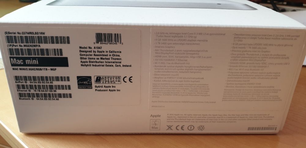 Apple Mac Mini 2014 - i5 2.6GHz/8GB/1TB.  торг