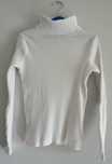 Blusa branca gola alta Zara 9 anos 134cm para menina