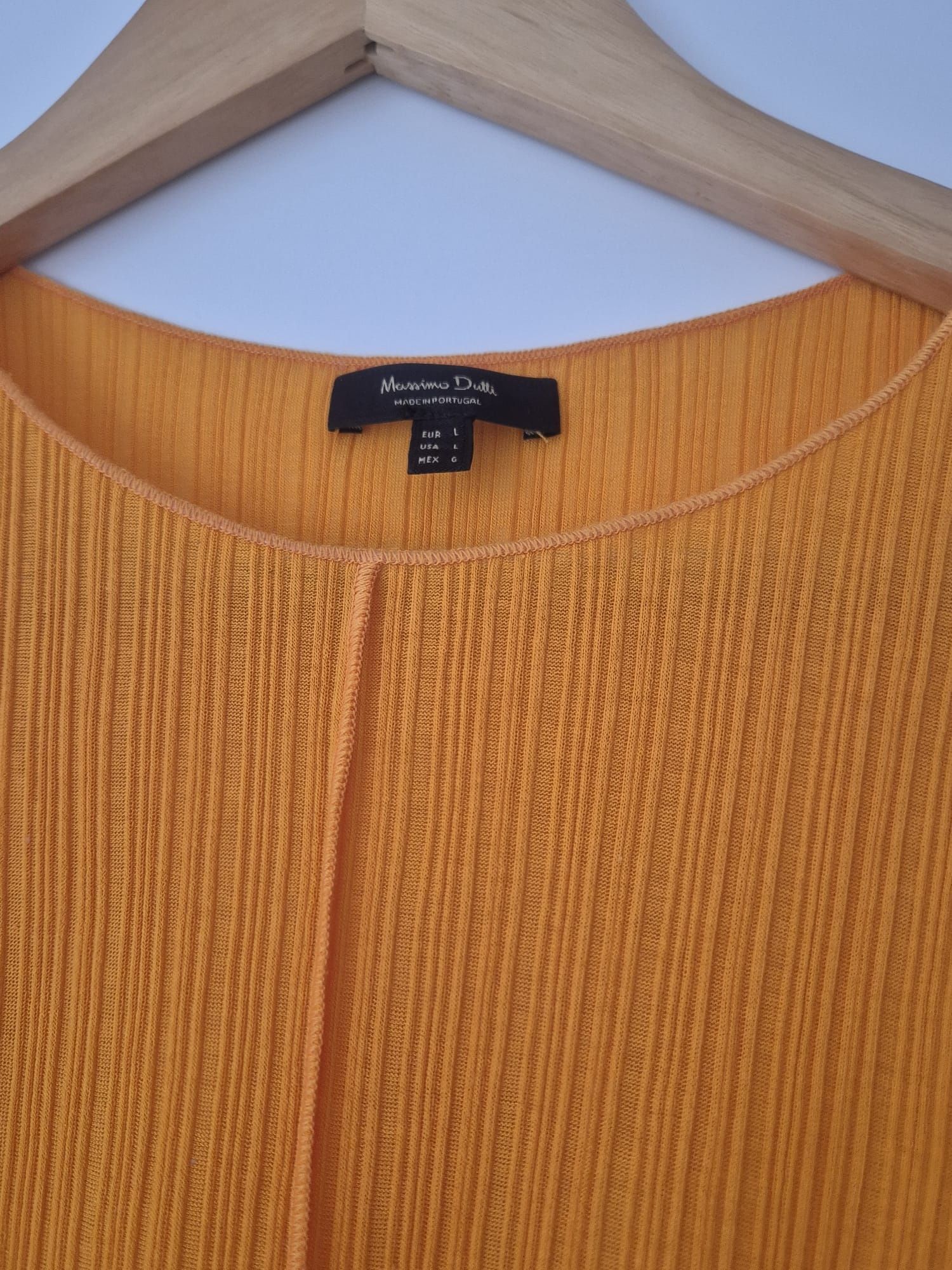 Koszulka damska elegancka pomarańczowa Massimo Dutti 40i