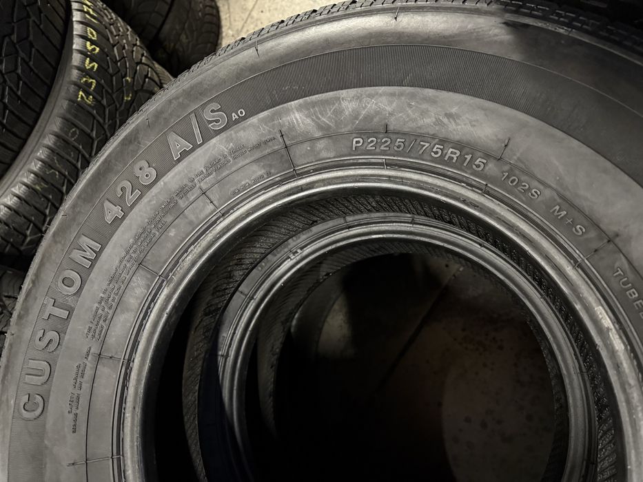 Шини M+S 225х75хR15 CUSTOM 428 A/S / 2шт / 7+мм Залишок /