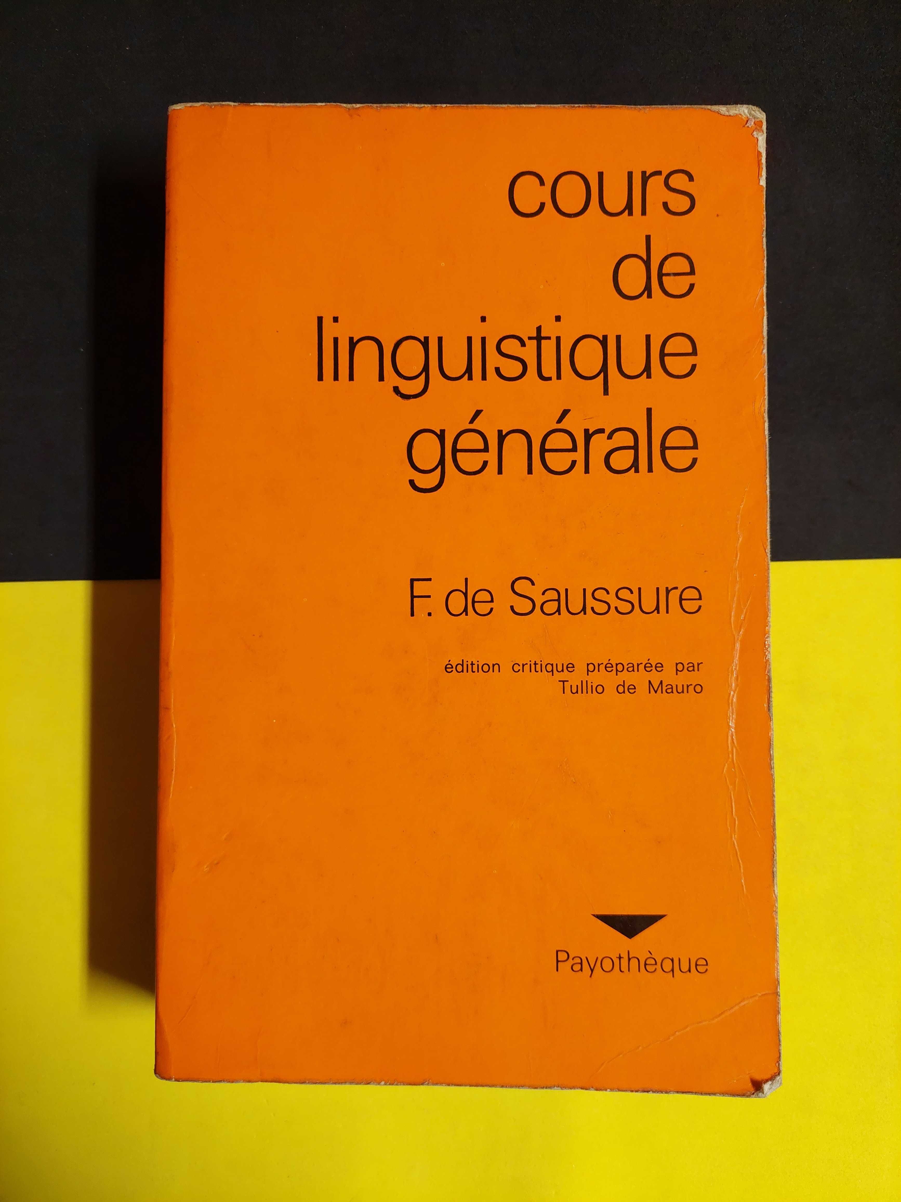 F. de Saussure - Cours de linguistique générale