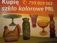 Skup Szkła Kolorowego PRL ,Figurki,Porcelany Bibeloty PRL