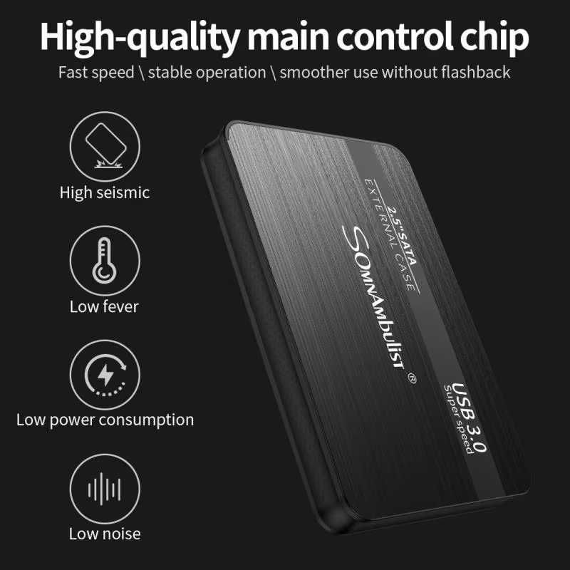 портативный внешний диск накопитель HDD 2.5'' SomnAmbuList на 500ГБ