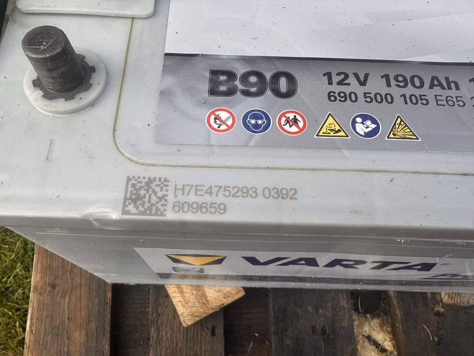 AKUMULATOR VARTA PROMOTIVE B90 EFB 12V 190Ah 1050A — stan bardzo dobry