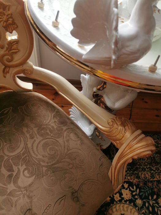 Okazja pałacowy fotel/tron wloski-wenecki