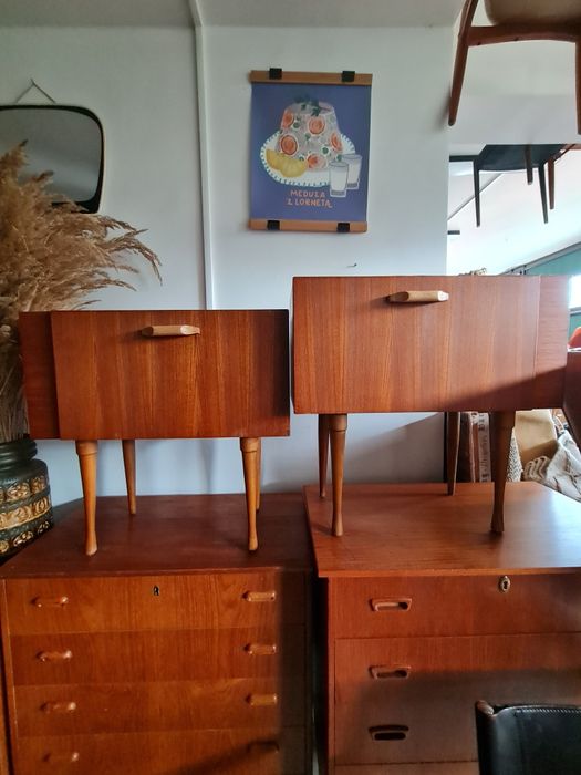 Szafki nocne vintage ,skandynawski design, lata 60/70,Mid-century