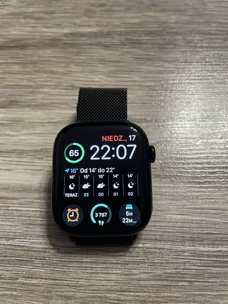 Apple Watch 10 GPS+CELLULAR 46MM Pasek S/M onyks