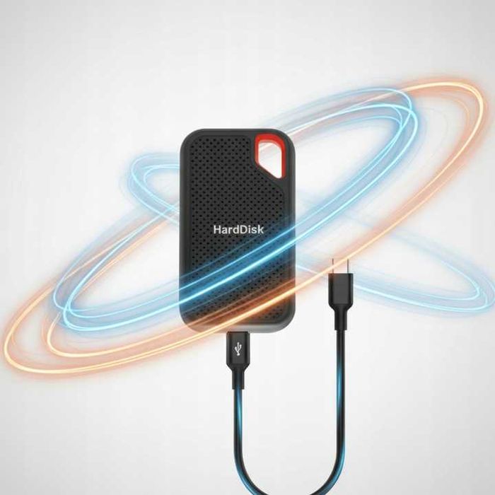 Dysk SSD Przenośny 2TB Do Telefonu iPhone Android Laptopa Mac Szybki