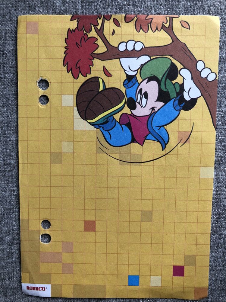 Mała karteczka a6 Myszka Mickey