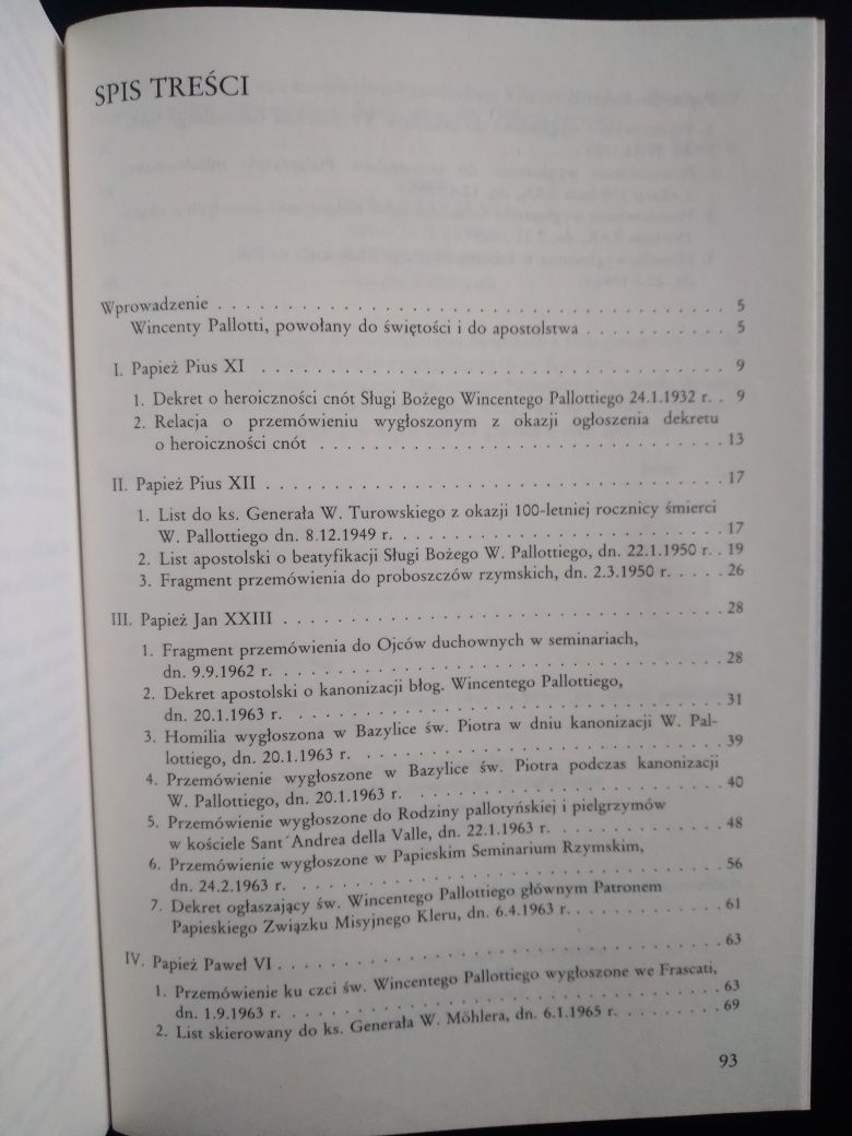 Papieże o św. Wincentym Pallottim- red.ks. R. Forycki  ks. P. Taras