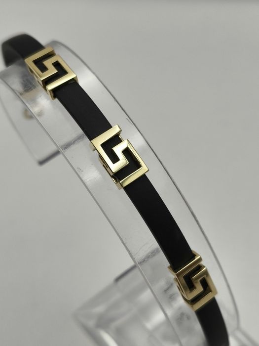 Złota Bransoletka Na Kauczuku Pr.585 Nowa Zapraszamy