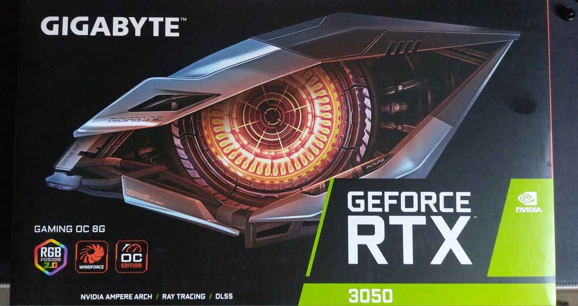NVIDIA GeForce RTX 3050 8GB GDDR6.