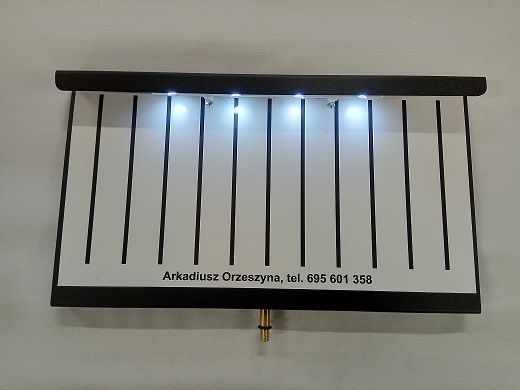 Tablica podświetlana - sygnalizacyjna do feedera- drgająca szczytówka