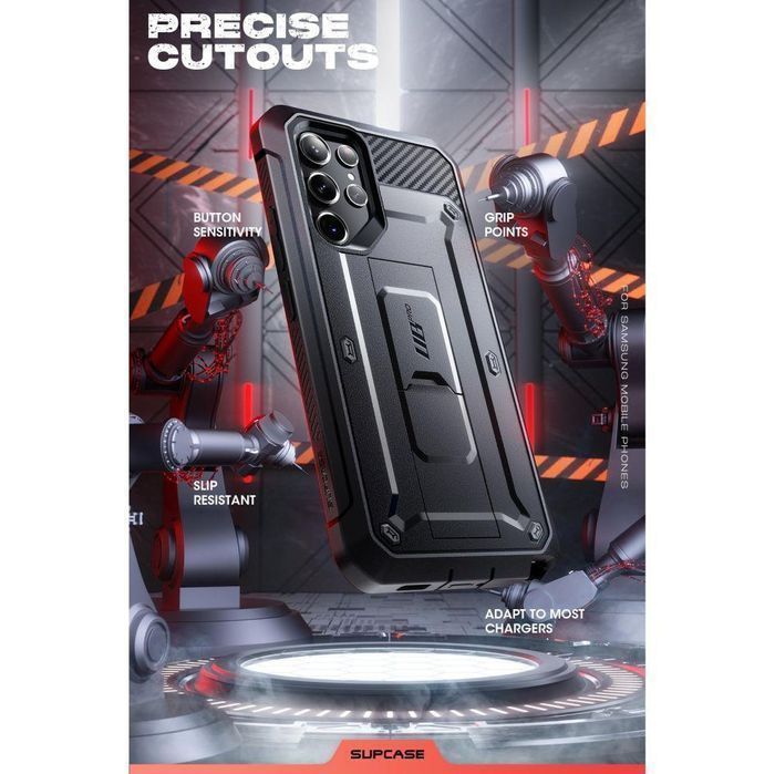 Etui Supcase Unicorn Beetle Pro do Samsung Galaxy S23 Ultra - Czarny