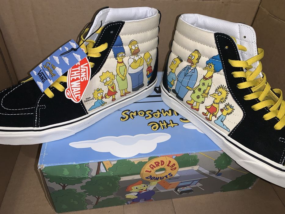 Кеди Vans SK8-HI. Колаборація The Simpsons. Розмір 44